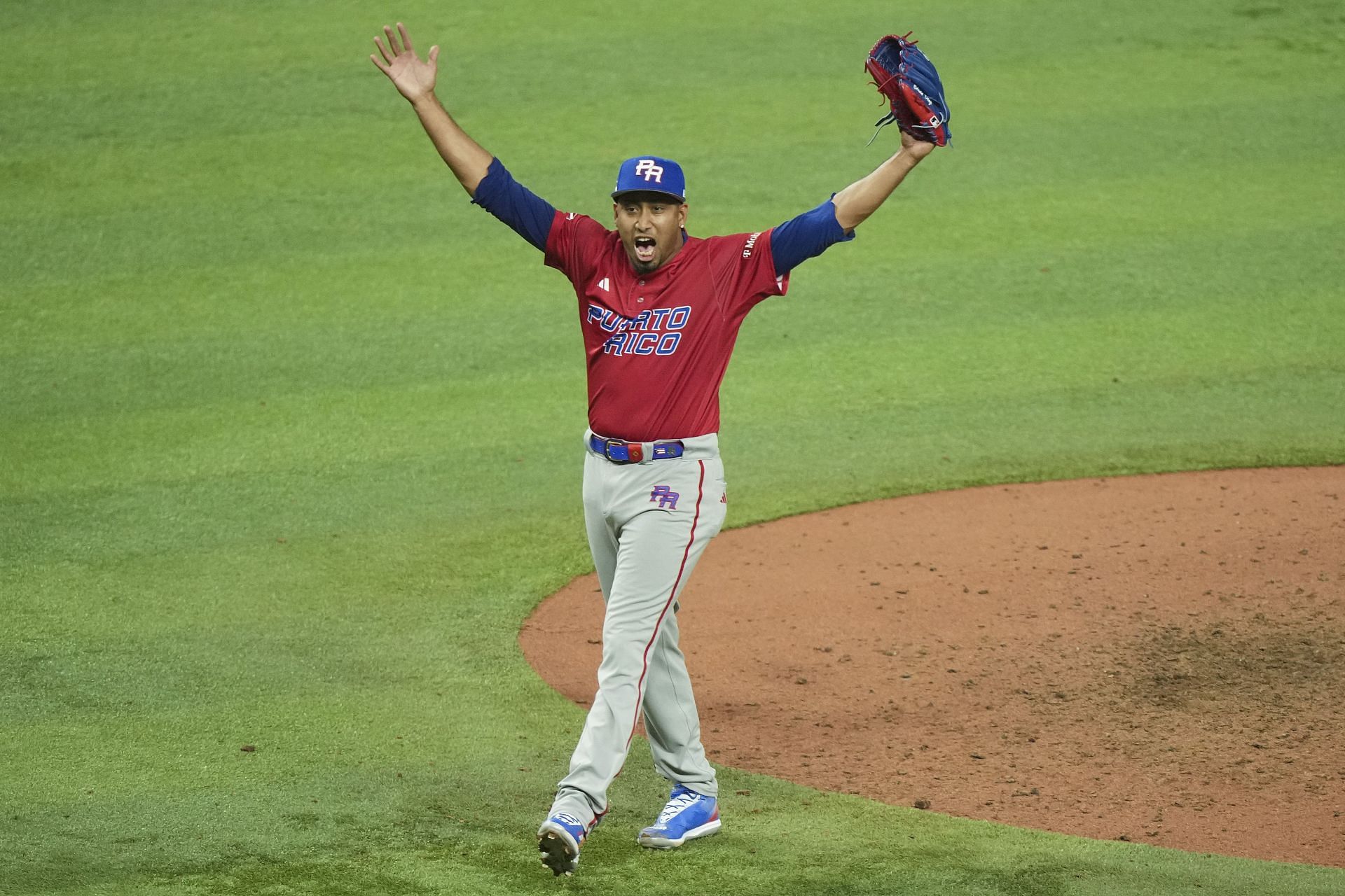 Edwin Diaz after winning the game